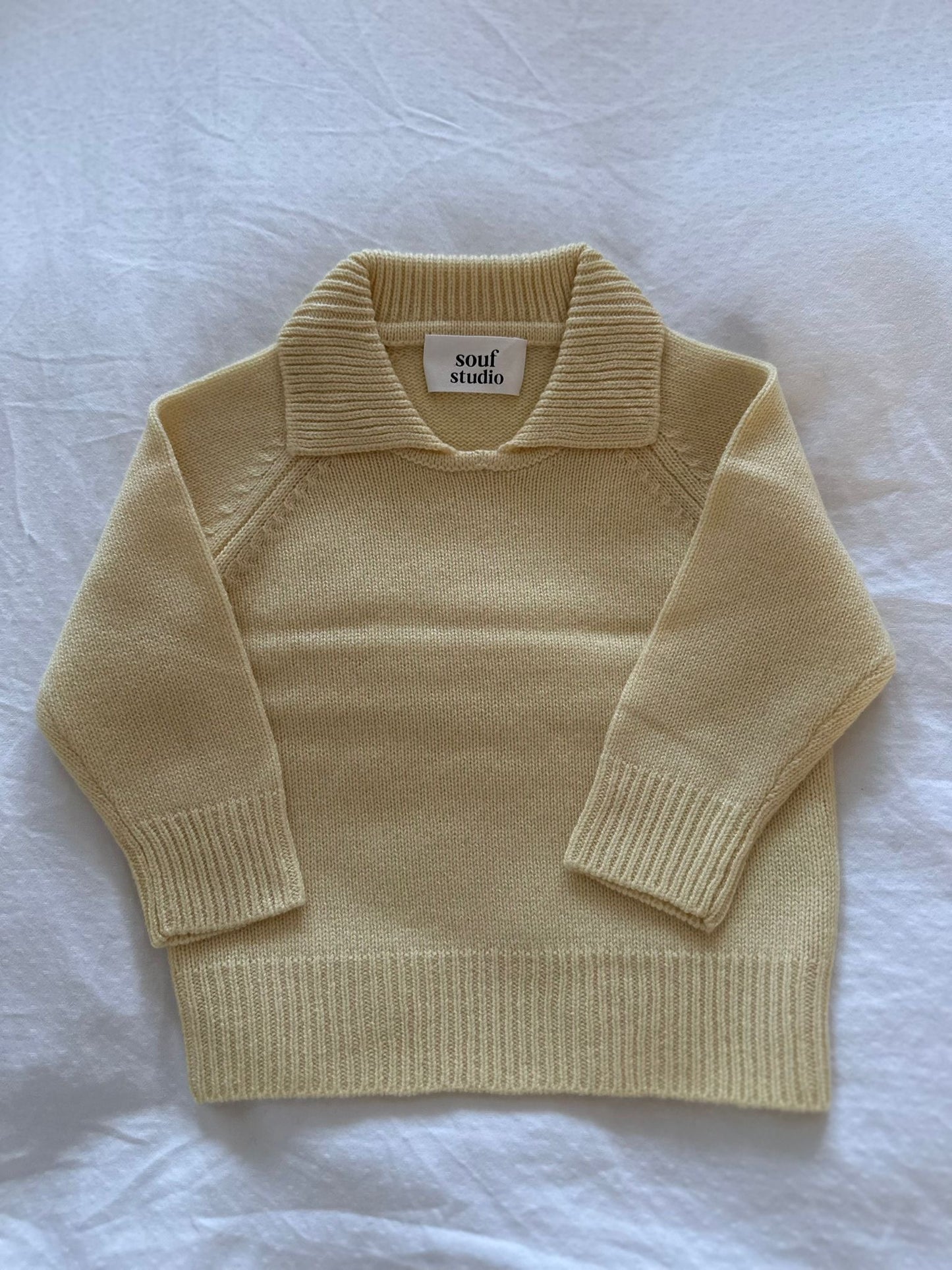 Polo Cashmere Sweater – Sunlight Yellow