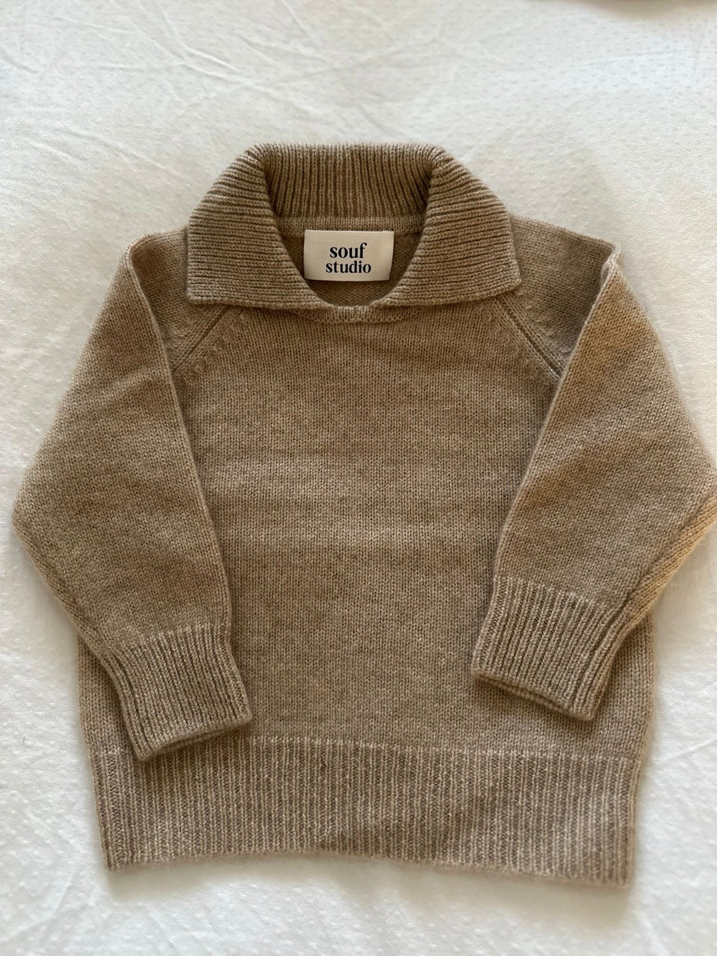 Polo Cashmere Sweater – Oatmeal Beige