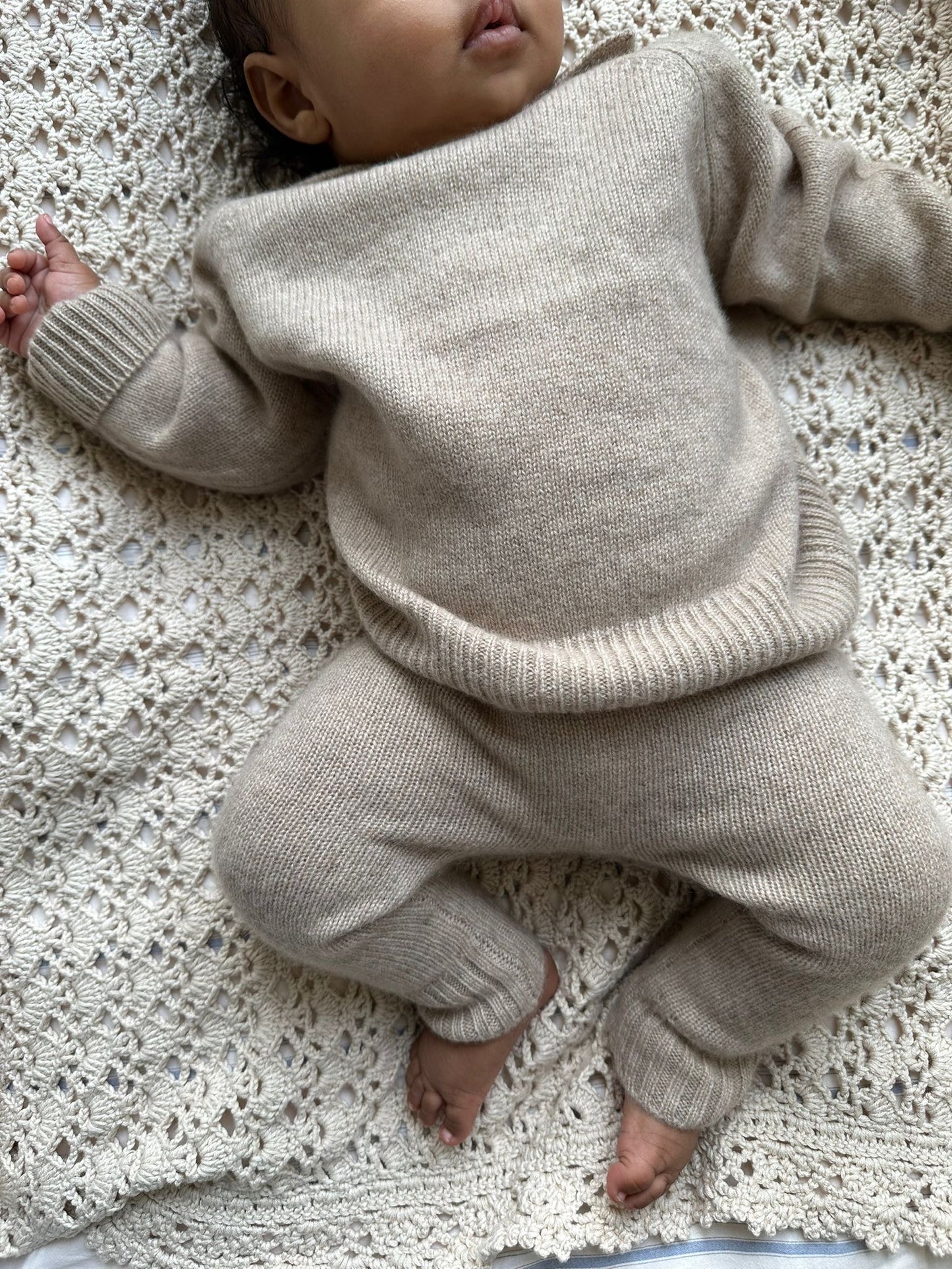 Polo Cashmere Sweater – Oatmeal Beige