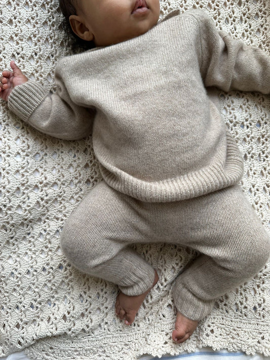 Polo Cashmere Sweater – Oatmeal Beige