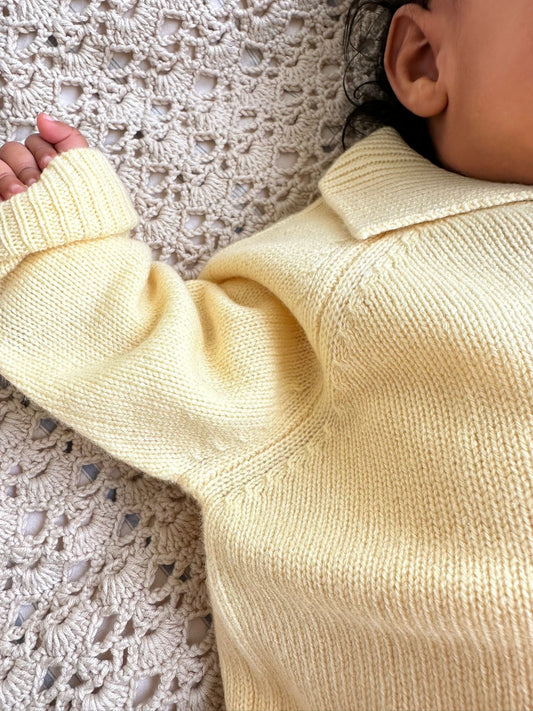 Polo Cashmere Sweater – Sunlight Yellow
