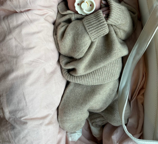 Cashmere Pants – Oatmeal Beige