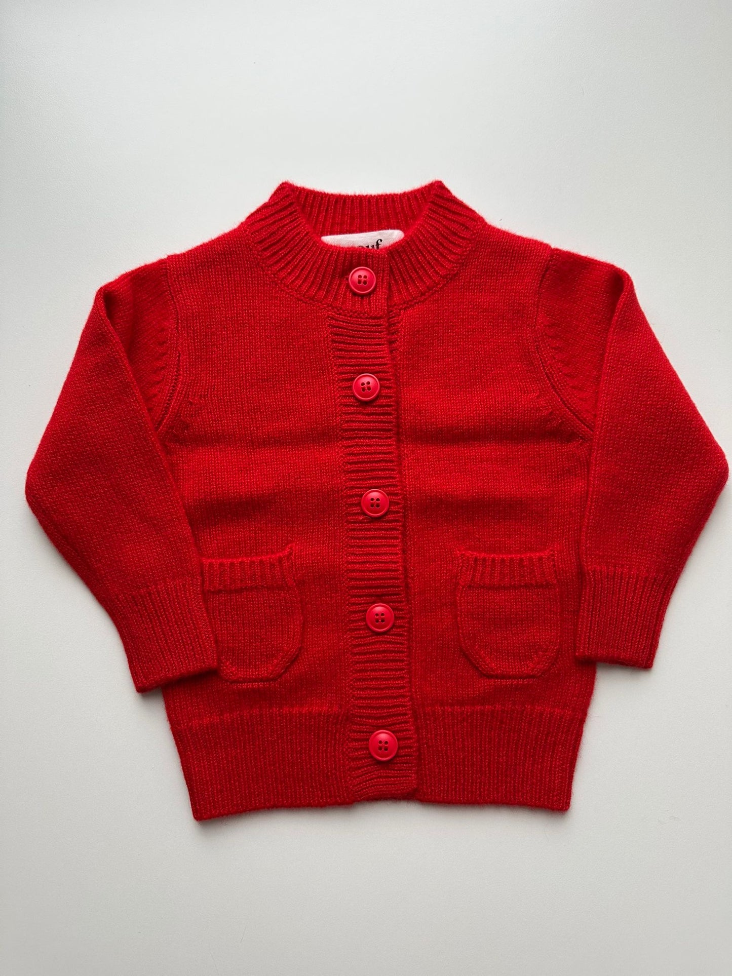 Cashmere Cardigan – Lollipop Red